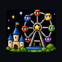 Theme park trip reward icon